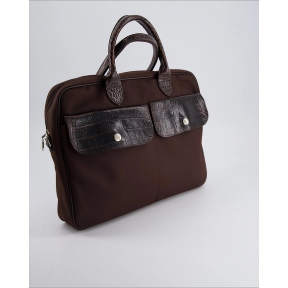 rare vibtage Longchamp Dark Brown purse - Picture 10 of 12